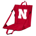Nebraska Stadium Seat w/ Cornhuskers Logo - Cushioned Back