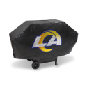 Los Angeles Grill Cover with Rams Logo on Black Vinyl - Deluxe