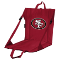 San Francisco Stadium Seat w/ 49ers Logo - Cushioned Back