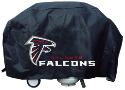 Atlanta Grill Cover with Falcons Logo on Black Vinyl - Deluxe