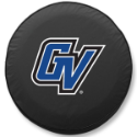 Grand Valley State University Tire Cover Logo on Black Vinyl
