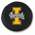 University of Idaho Tire Cover w/ Vandals Logo on Black Vinyl