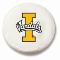 University of Idaho Tire Cover w/ Vandals Logo on White Vinyl