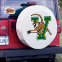 University of Vermont Tire Cover Logo on White Vinyl