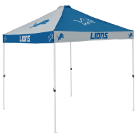 Detroit Tent w/ Lions Logo - 9 x 9 Checkerboard Canopy