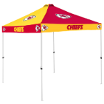 Kansas City Tent w/ Chiefs Logo - 9 x 9 Checkerboard Canopy
